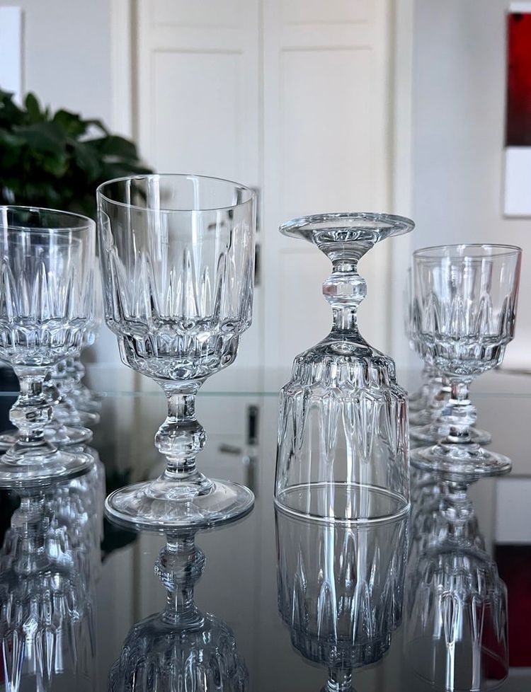 Water and wine glasses - Service De Table Vintage