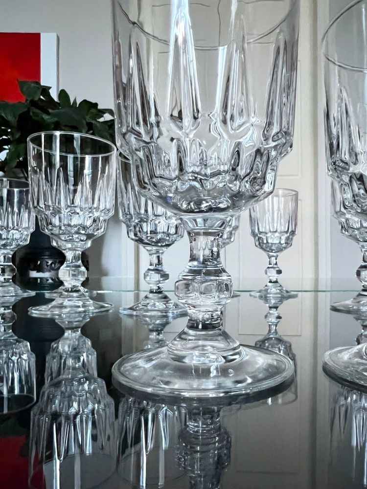 Water and wine glasses - Service De Table Vintage
