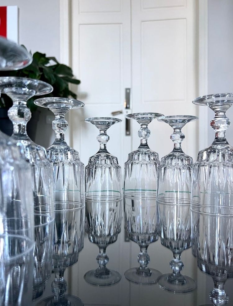 Water and wine glasses - Service De Table Vintage