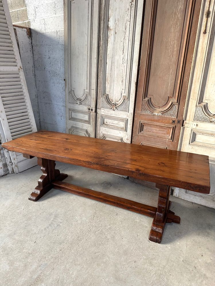 Table de monastère en chêne 20e siècle