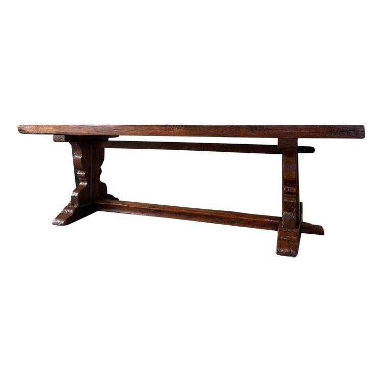 Table de monastère en chêne 20e siècle