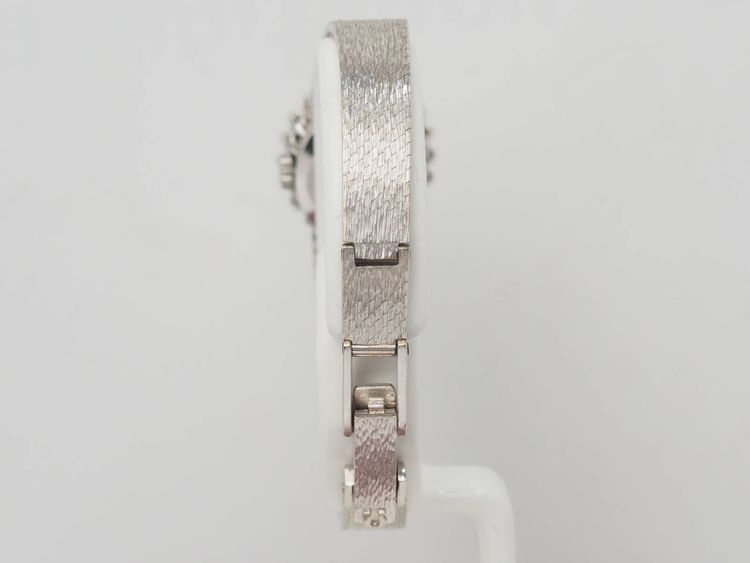 Montre Omega en or blanc et diamants