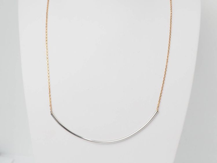 Collier arc en or bicolore