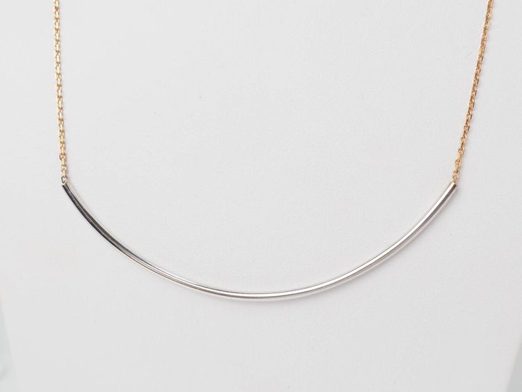 Collier arc en or bicolore