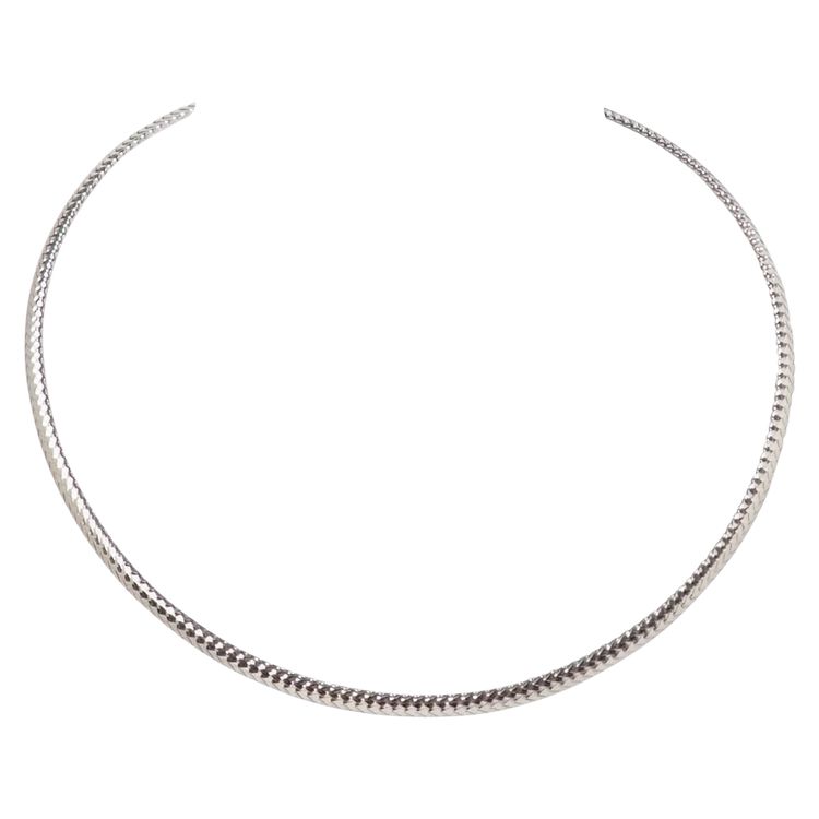 Collana omega in oro bianco
