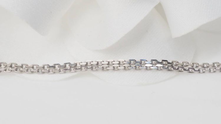 Necklace in white gold, citrine and diamonds