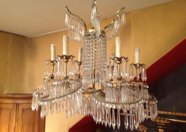 7-light chandelier based on a Wermer & Mieth model, Berlin.