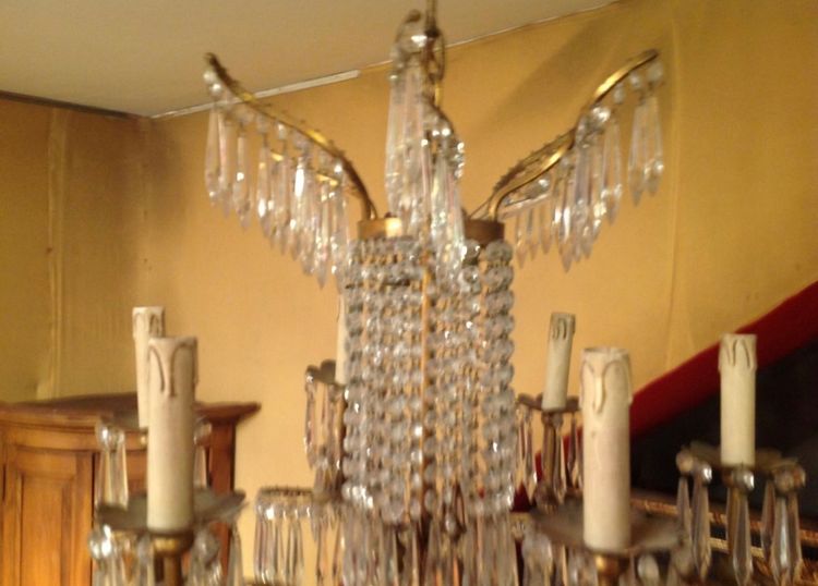7-light chandelier based on a Wermer & Mieth model, Berlin.