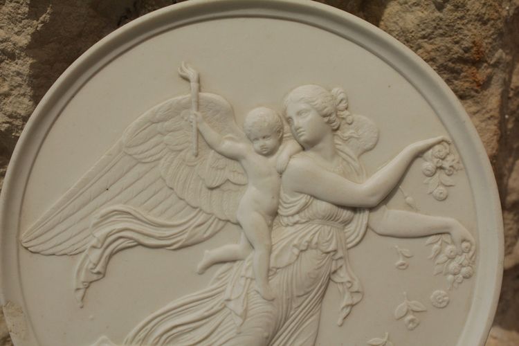 Medaglione di biscotto "le Jour" dopo Bertel Thorvaldsen, Bing e Gröndahl, XIX secolo