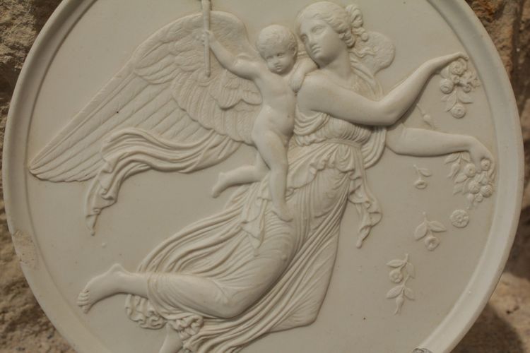 Medaglione di biscotto "le Jour" dopo Bertel Thorvaldsen, Bing e Gröndahl, XIX secolo