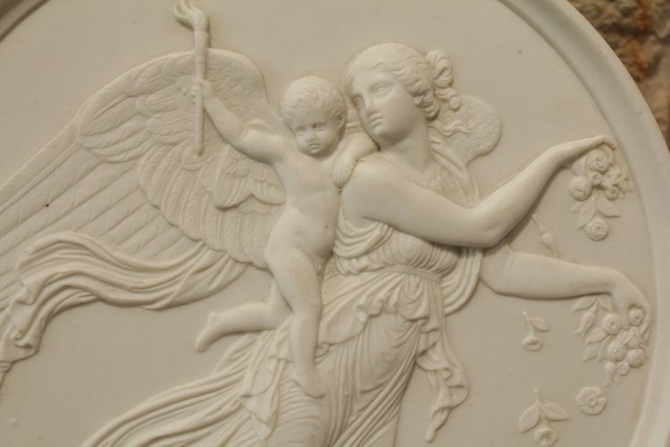 Medaglione di biscotto "le Jour" dopo Bertel Thorvaldsen, Bing e Gröndahl, XIX secolo