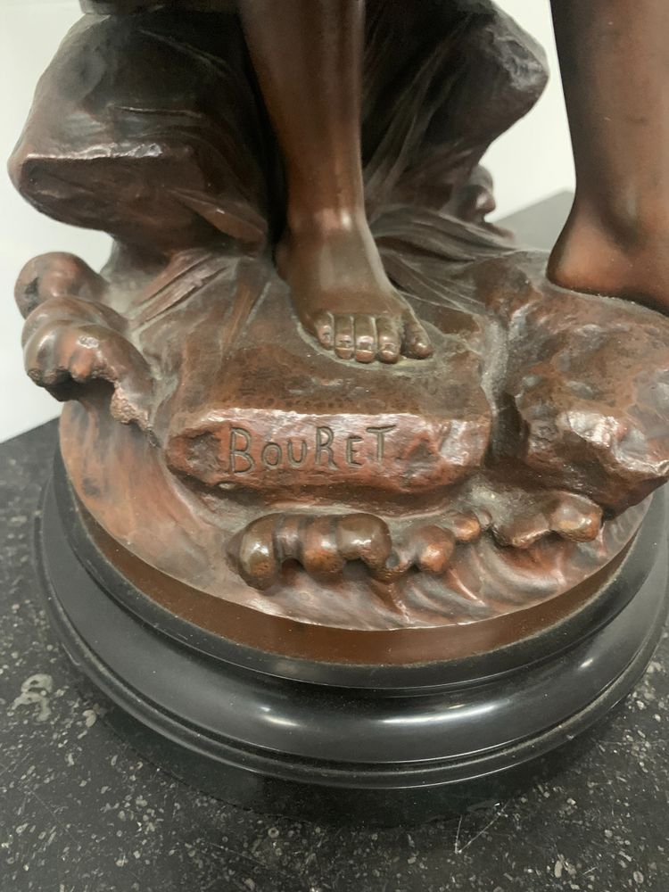 Gruppo in bronzo scolpito da Pierre Ernst BOURET XX secolo
