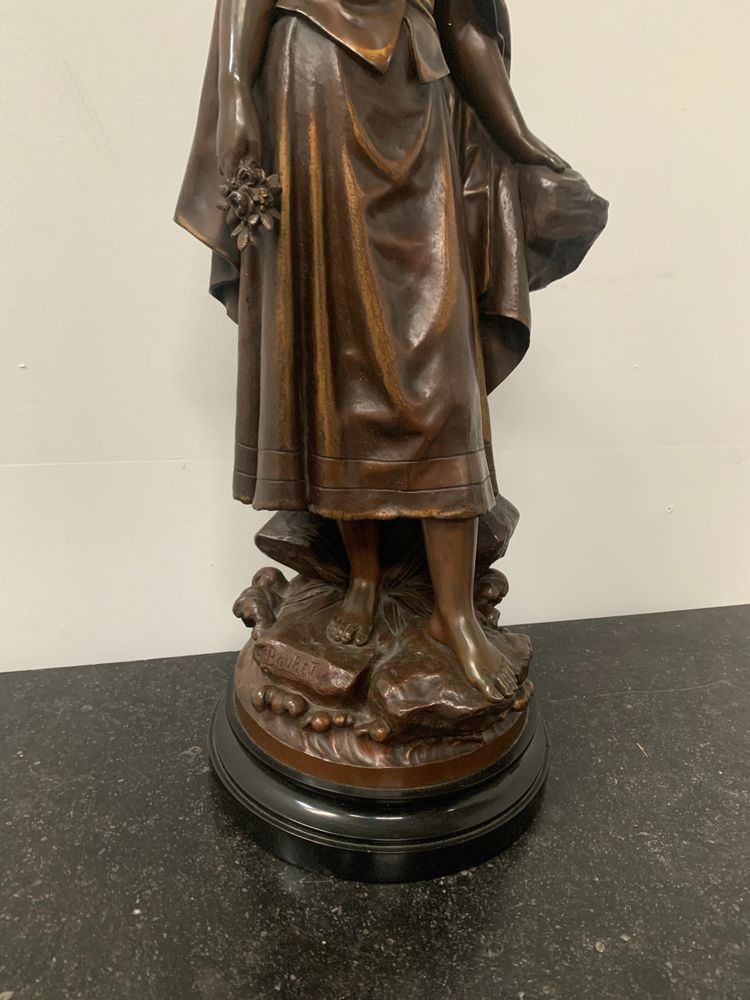 Gruppo in bronzo scolpito da Pierre Ernst BOURET XX secolo