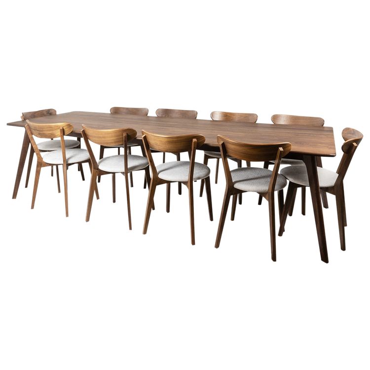 Set da pranzo in noce. XXI secolo.LS63992156Y