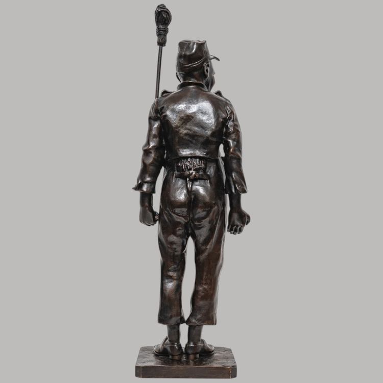 Sculpture - The Soldier , Leopold Eugene Kampf (1822-1893) - Bronze