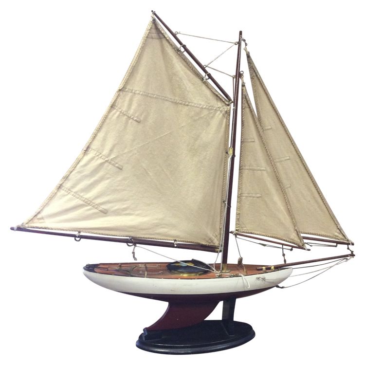 Modell eines Segelschiffs 1966