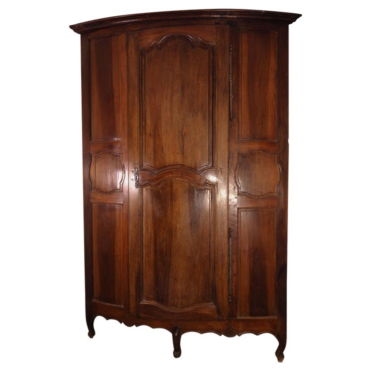 Curved walnut sideboard, Regency period