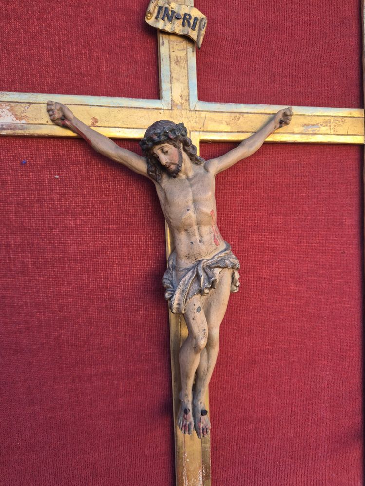 Christ on the cross, framed