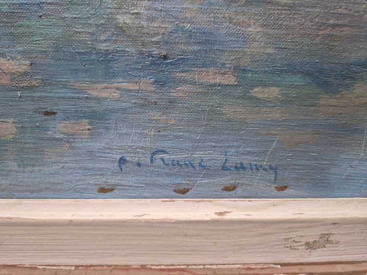 paesaggio dietro gli alberi di Franc Lamy