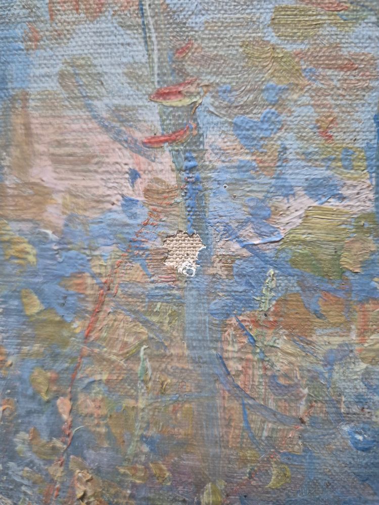 paesaggio dietro gli alberi di Franc Lamy
