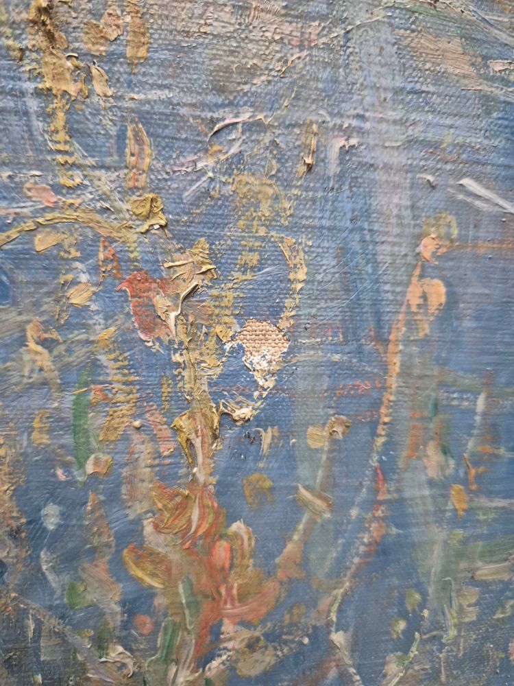 paesaggio dietro gli alberi di Franc Lamy
