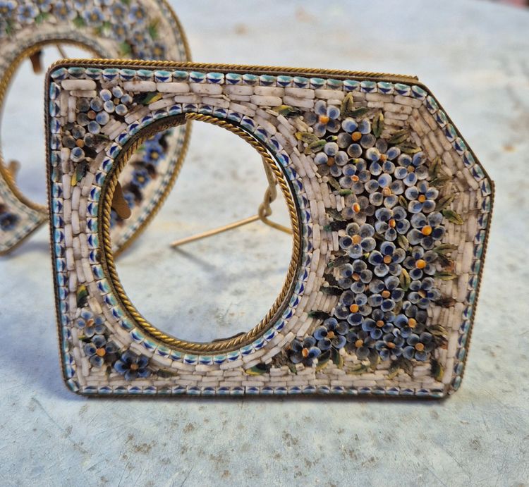 Cadres Photo Bronze Et Micro-mosaïque