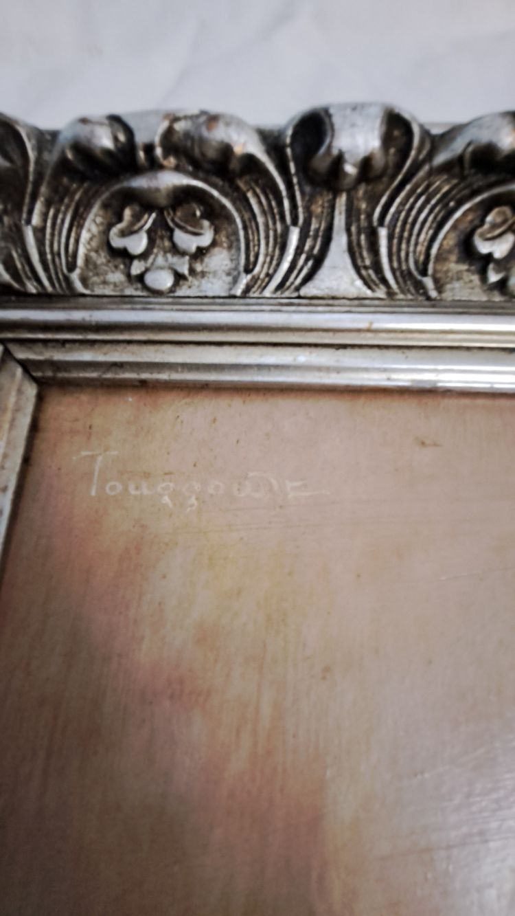 Ritratto di uomo arabo olio su tavola di Louis Chiebert XX secolo