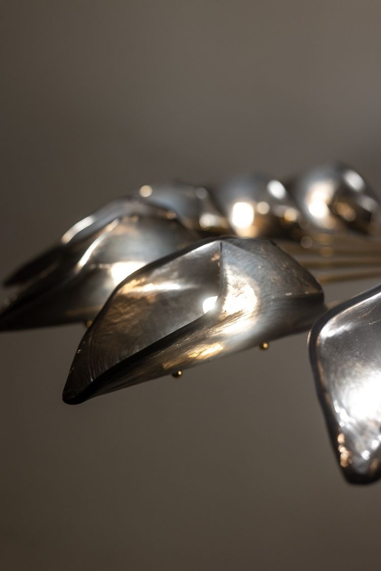 Simone Malachin. Lustre « étoile » en verre de Murano. Contemporain.  LS64041509I