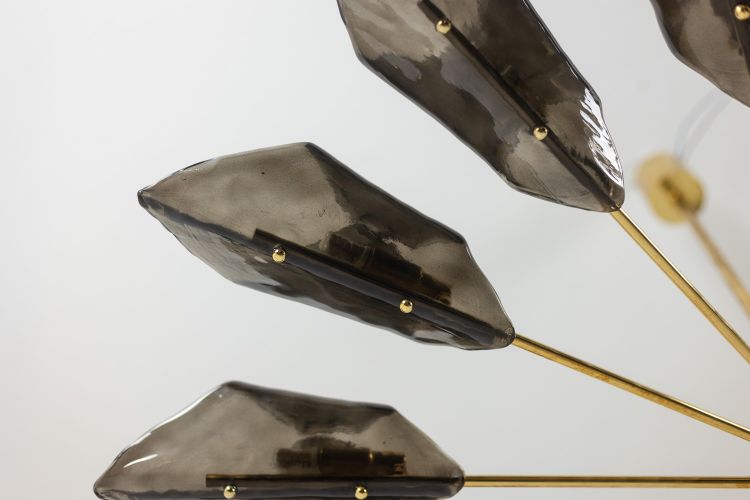 Simone Malachin. Lustre « étoile » en verre de Murano. Contemporain.  LS64041509I