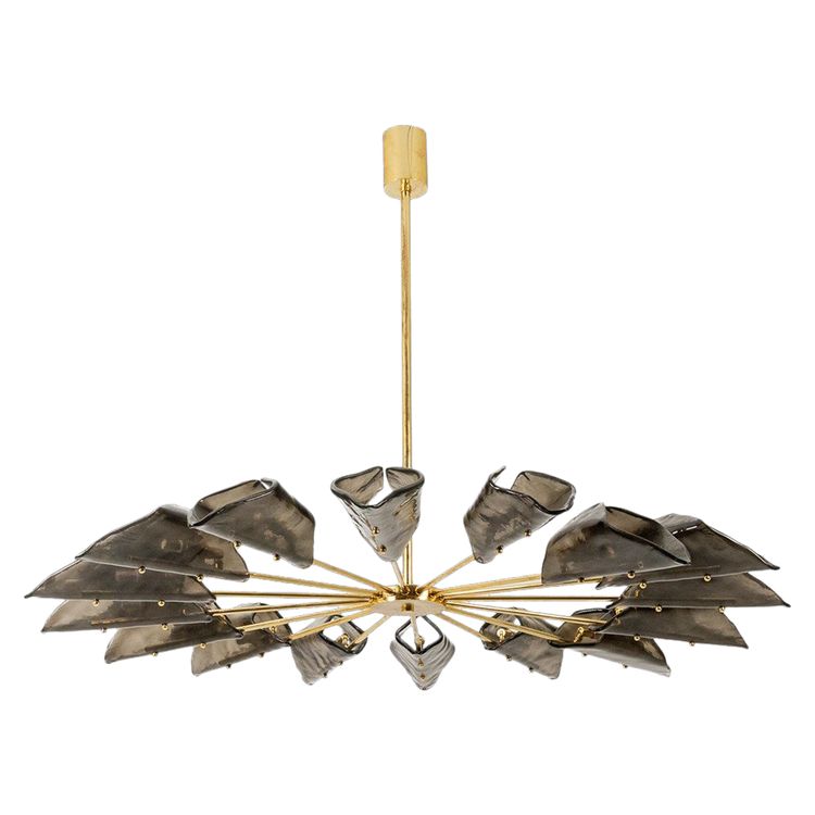 Simone Malachin. Lustre « étoile » en verre de Murano. Contemporain.  LS64041509I