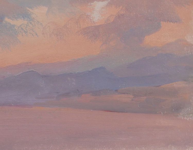 Alfons VERHEYEN 1903-1990 Studie eines Himmels, Effekt in Mauve, um 1940-50