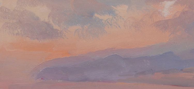 Alfons VERHEYEN 1903-1990 Studie eines Himmels, Effekt in Mauve, um 1940-50
