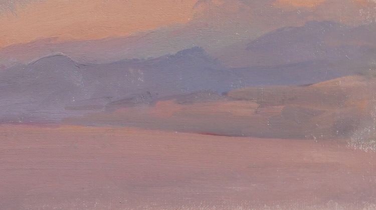 Alfons VERHEYEN 1903-1990 Studie eines Himmels, Effekt in Mauve, um 1940-50