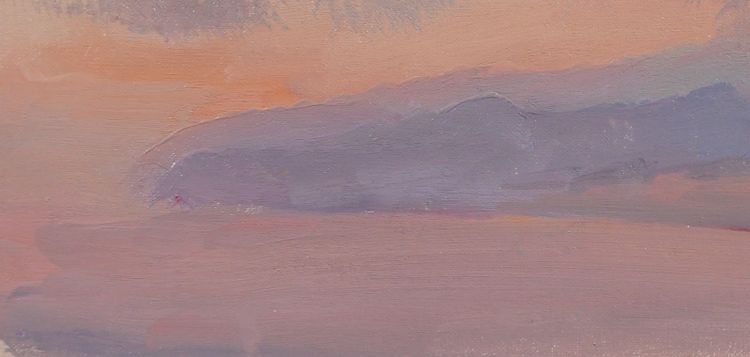 Alfons VERHEYEN 1903-1990 Studie eines Himmels, Effekt in Mauve, um 1940-50