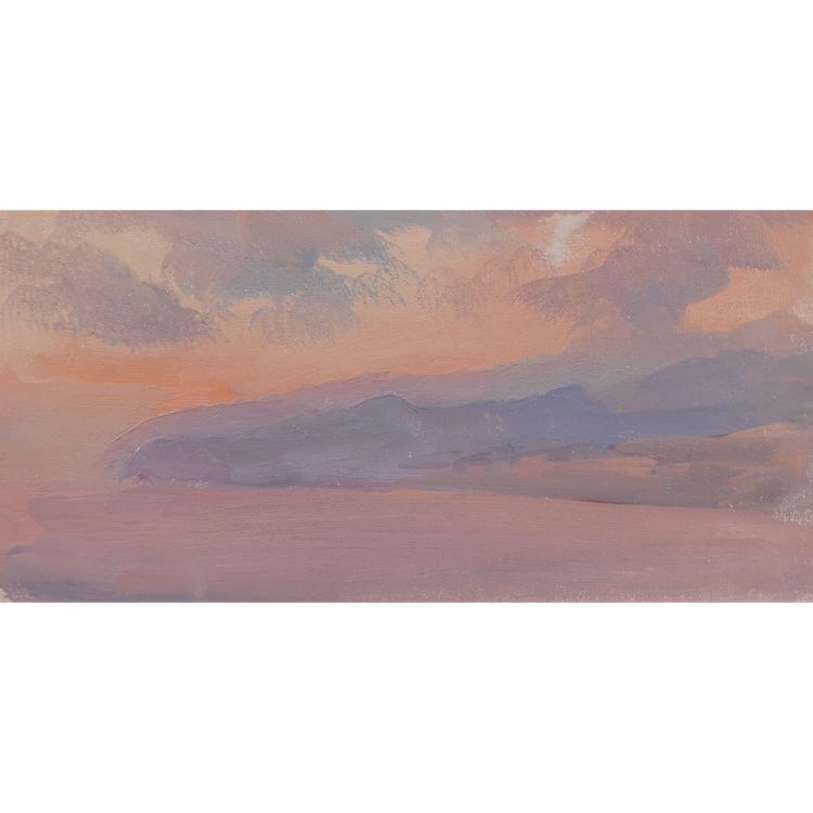 Alfons VERHEYEN 1903-1990 Studie eines Himmels, Effekt in Mauve, um 1940-50