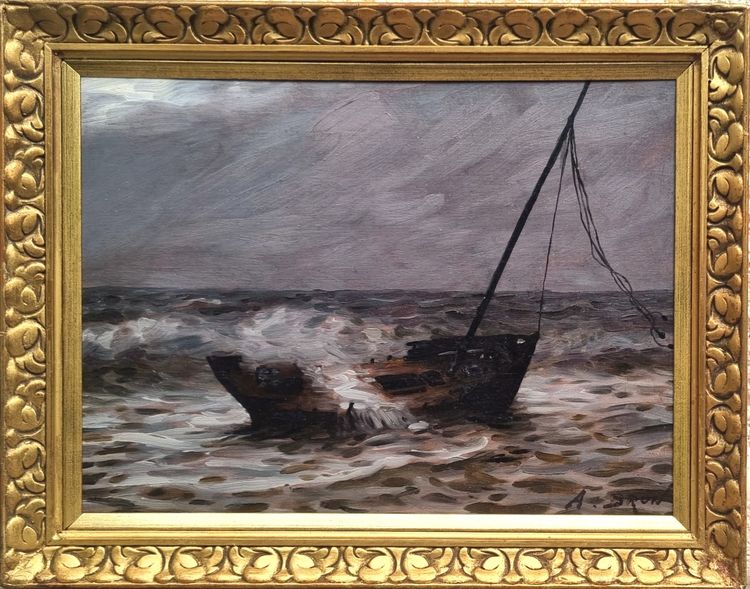 Alexandre BRUN - Un bateau échoué