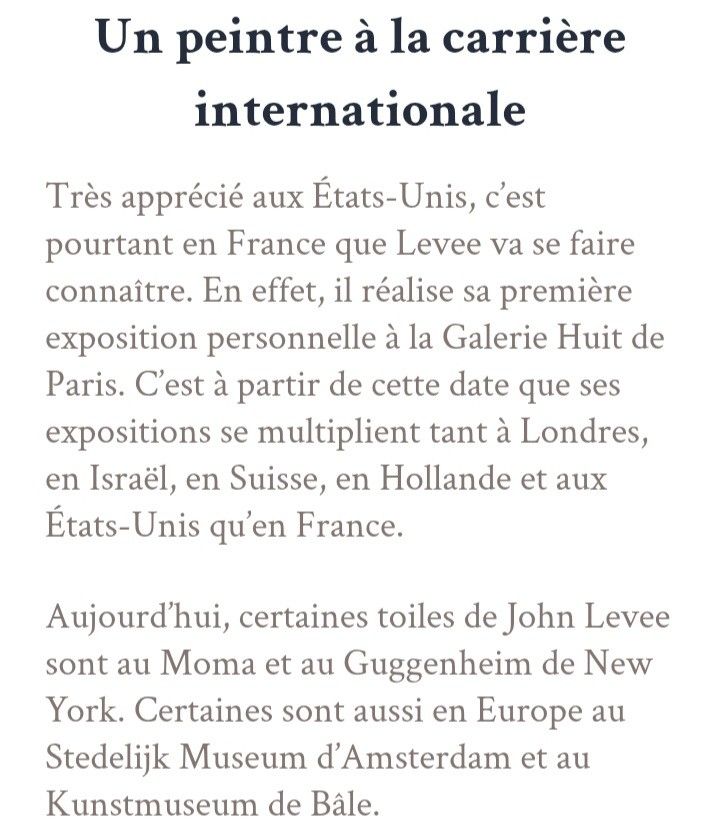 JOHN HARRISON LEVÉE