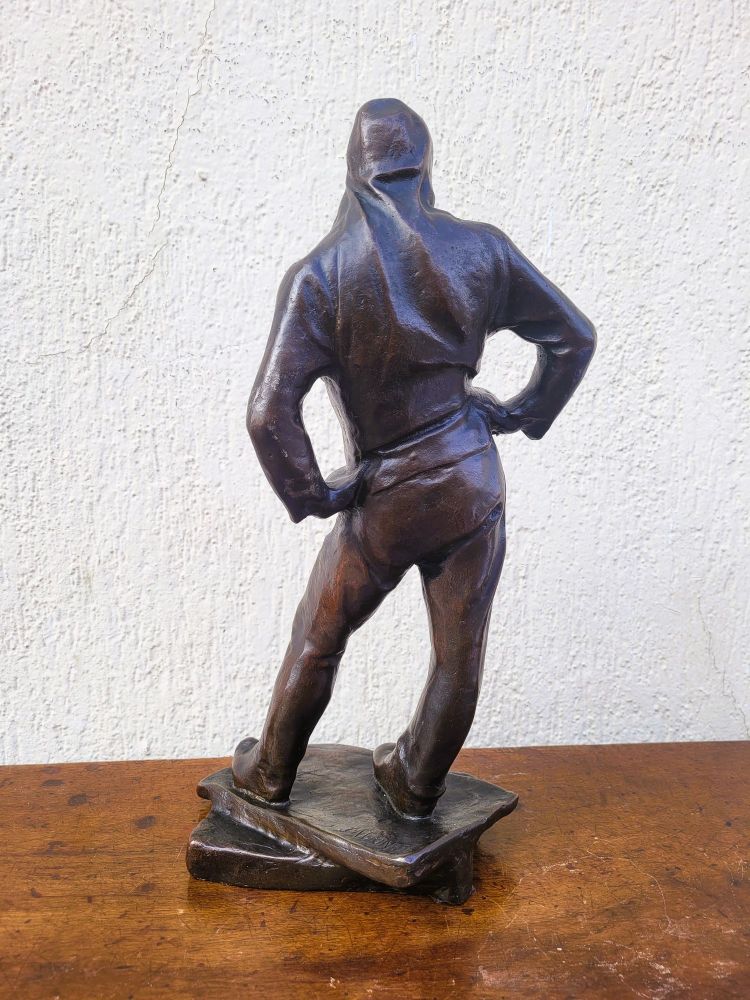 C Meunier, Le Débardeur Du Port d'Anvers, Bronze Signé, XIXème Siècle