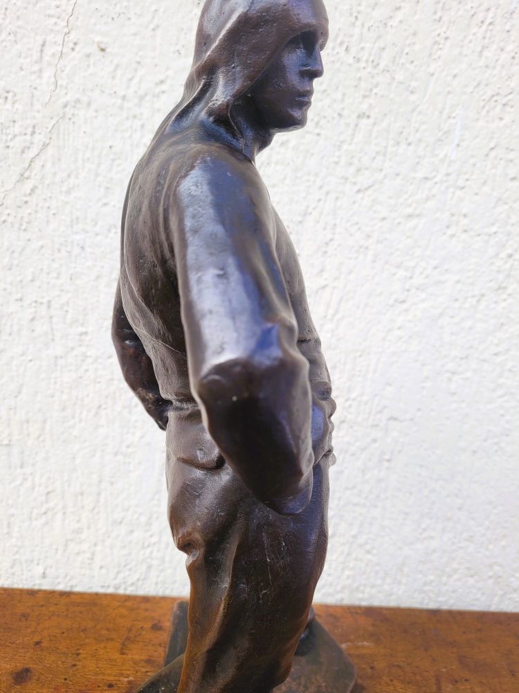 C Meunier, Le Débardeur Du Port d'Anvers, Bronze Signé, XIXème Siècle