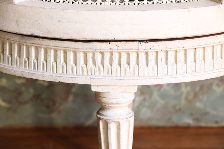 Louis XVI cabinet armchair with swivel seat