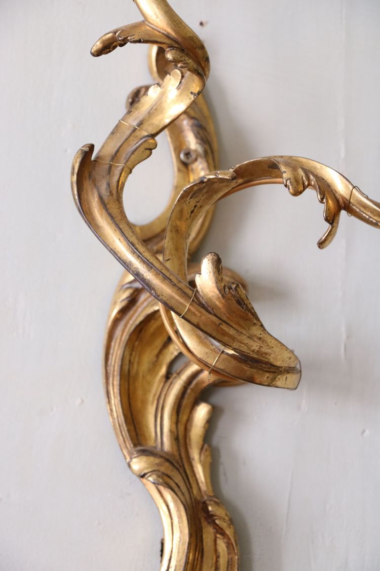 Pair of Louis XV ormolu sconces