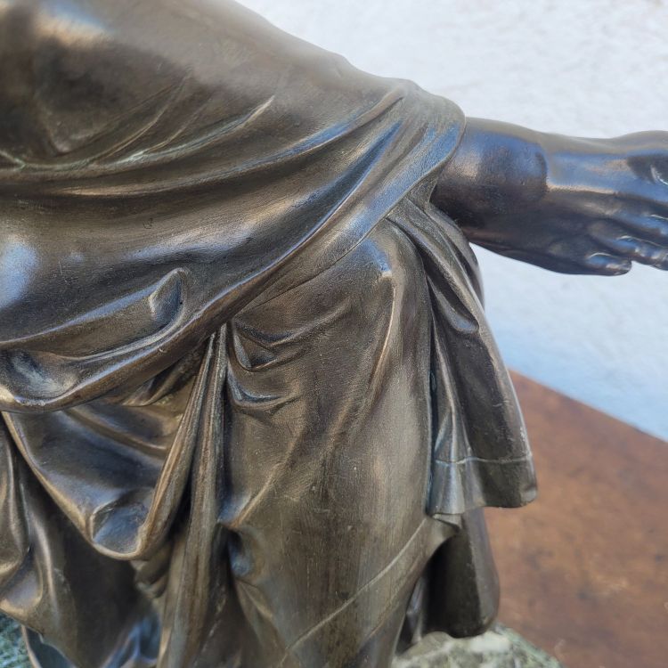 Sofocle, grande scultura in bronzo, XIX secolo
