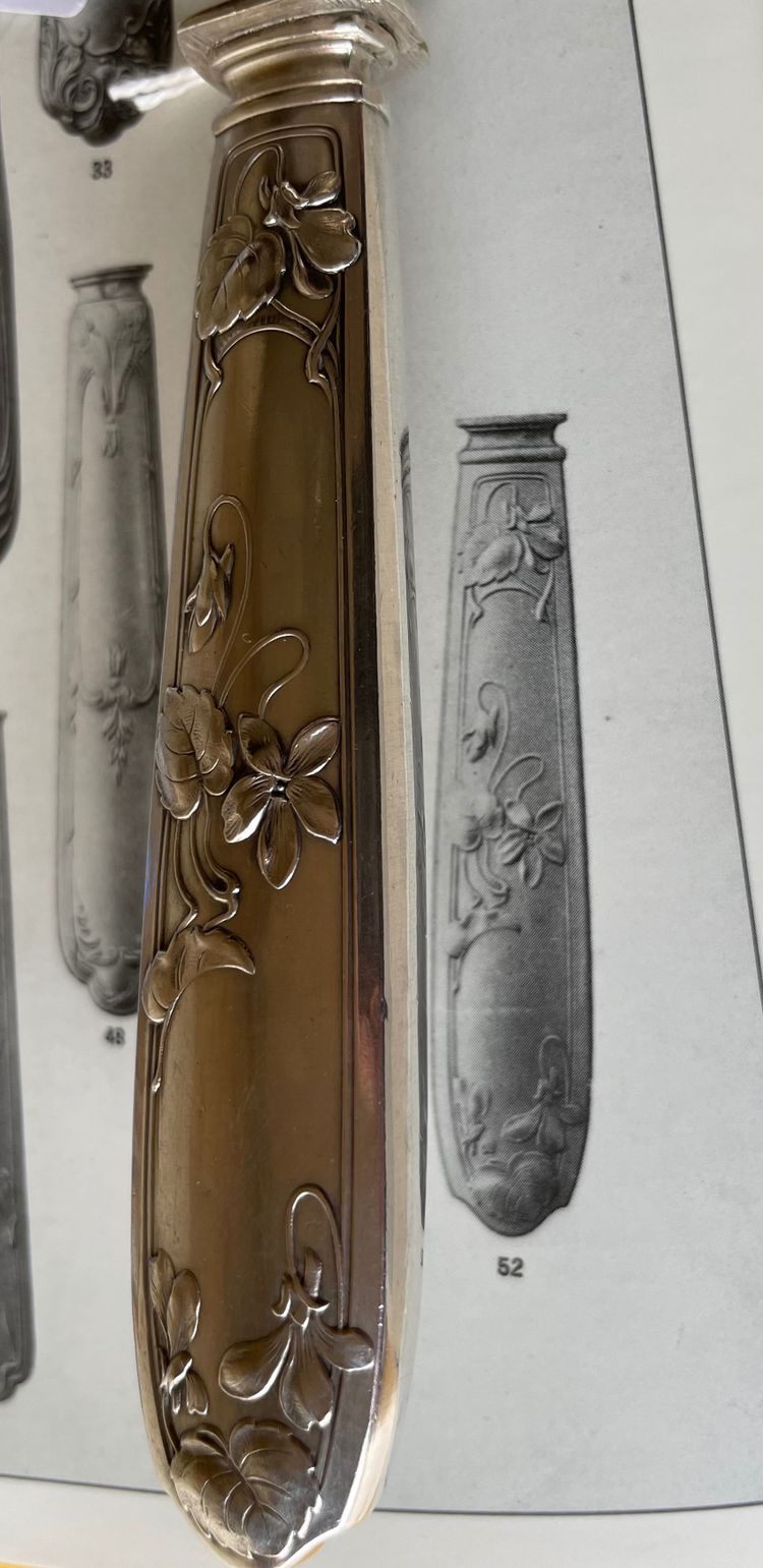 Pince à asperges art nouveau.