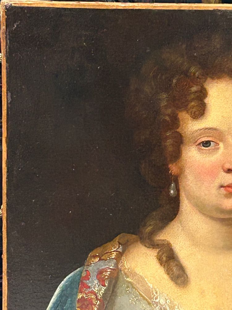 French School Of The XVIIIth Century Portrait Of A Woman Of The Louis XV Regency Period