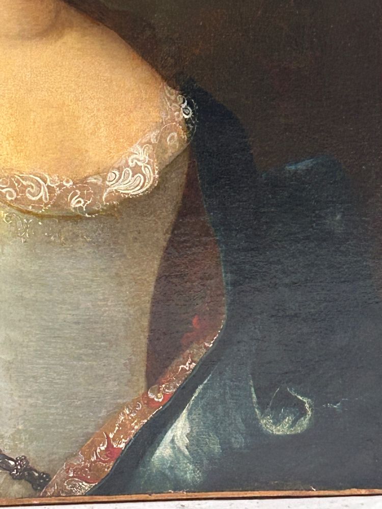French School Of The XVIIIth Century Portrait Of A Woman Of The Louis XV Regency Period