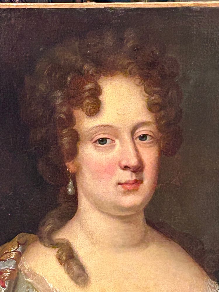 French School Of The XVIIIth Century Portrait Of A Woman Of The Louis XV Regency Period