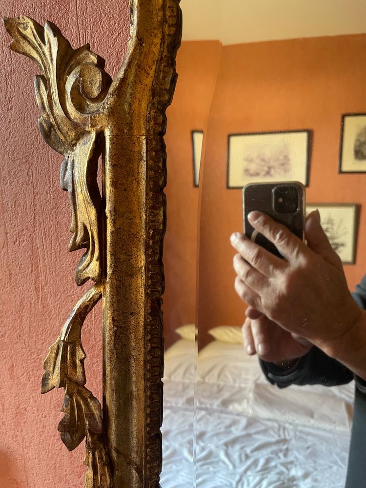 Louis XV Style Italian Gilded Wood Mirror