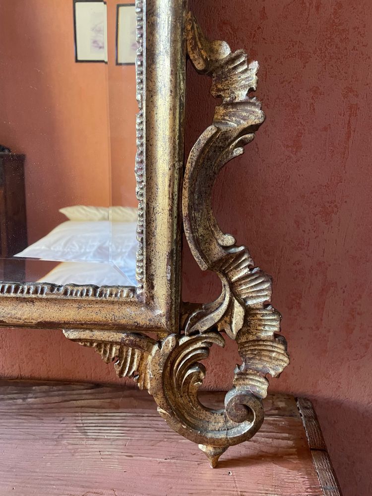 Louis XV Style Italian Gilded Wood Mirror