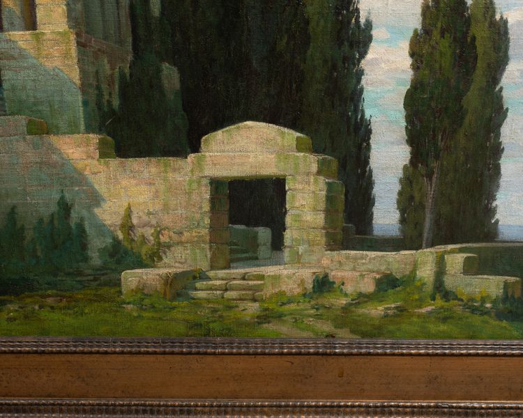 Huile sur toile signée A. Delle, fin XIXe / début XXe siècle