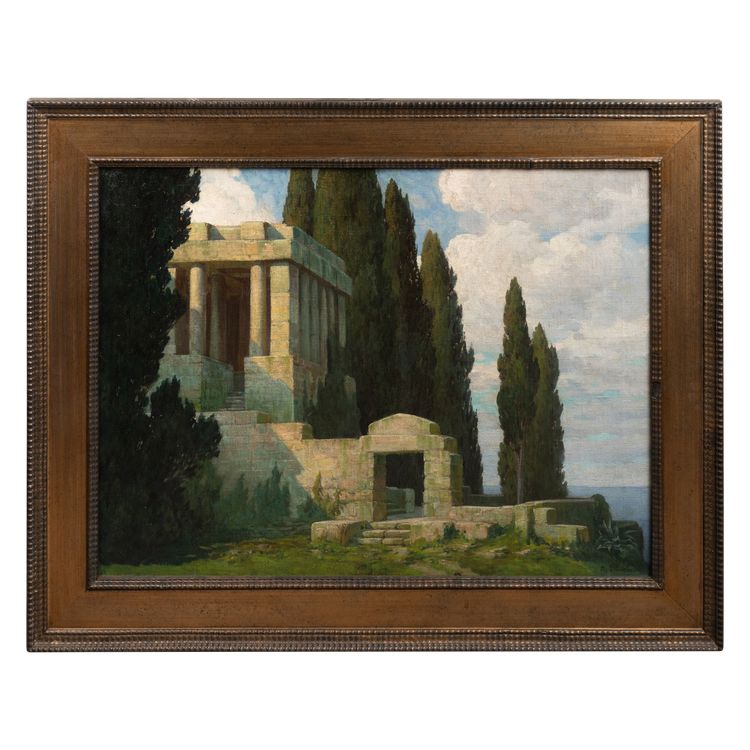 Huile sur toile signée A. Delle, fin XIXe / début XXe siècle